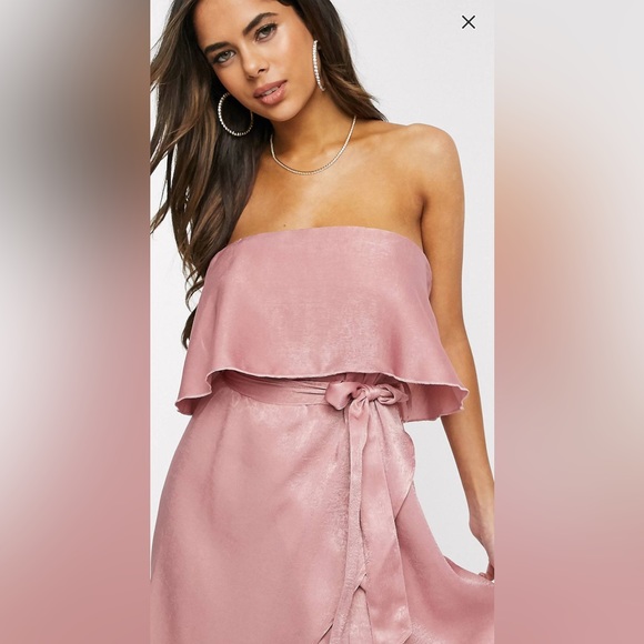 NWT PrettyLittleThing Bandeau Midaxi Dress - Picture 4 of 4